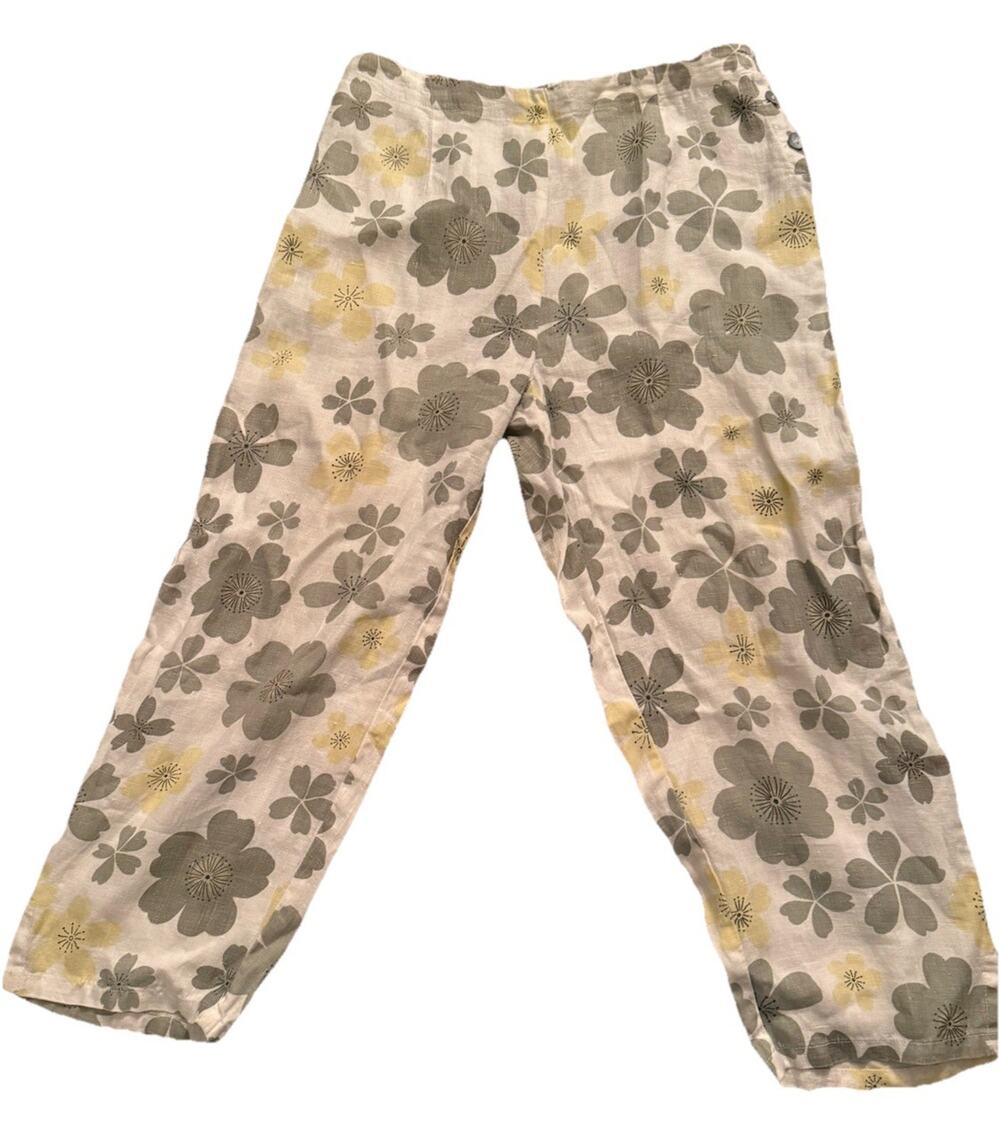 Vintage CUT LOOSE Women’s Linen Ankle Pants Size Medium